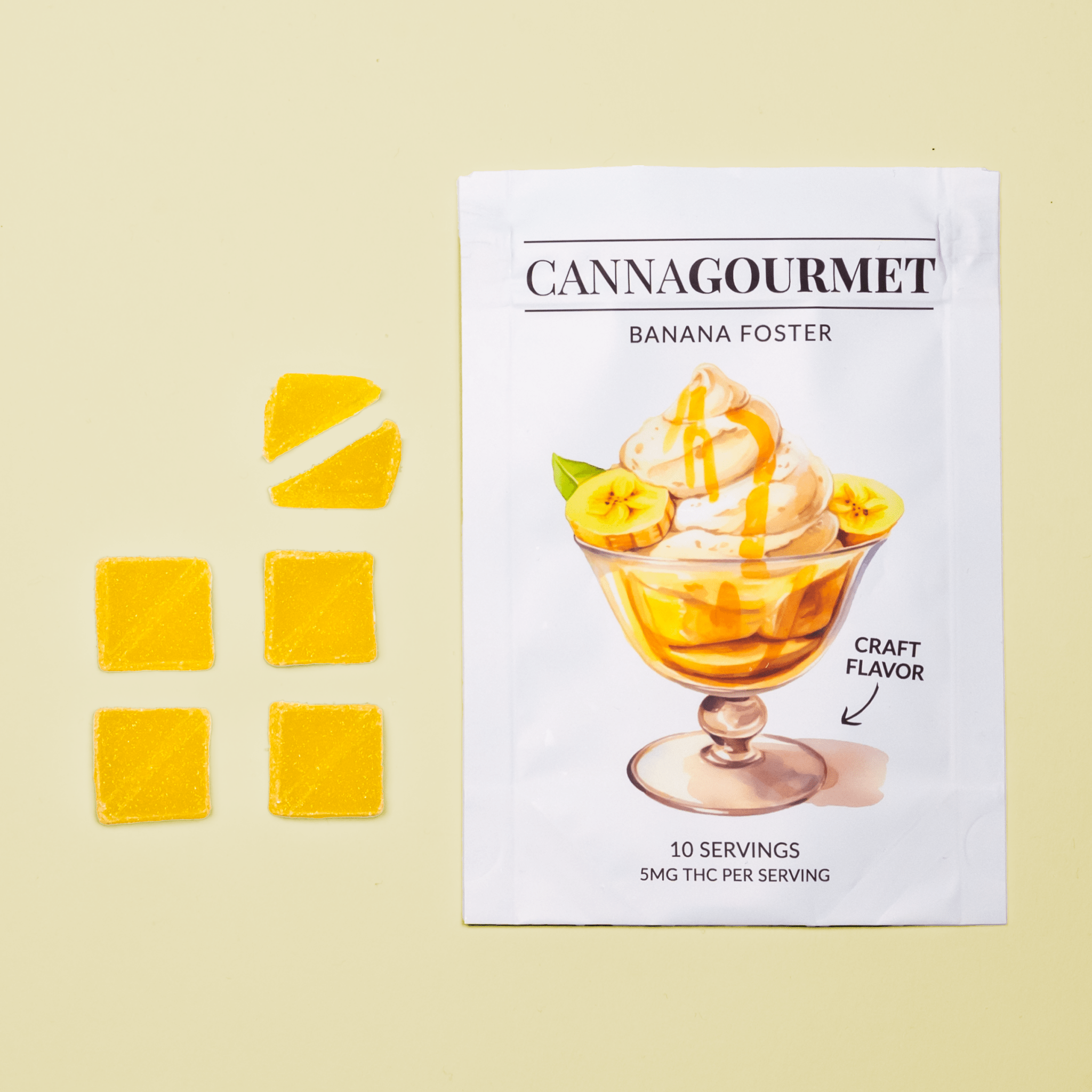50mg THC Gummies Banana Fosters