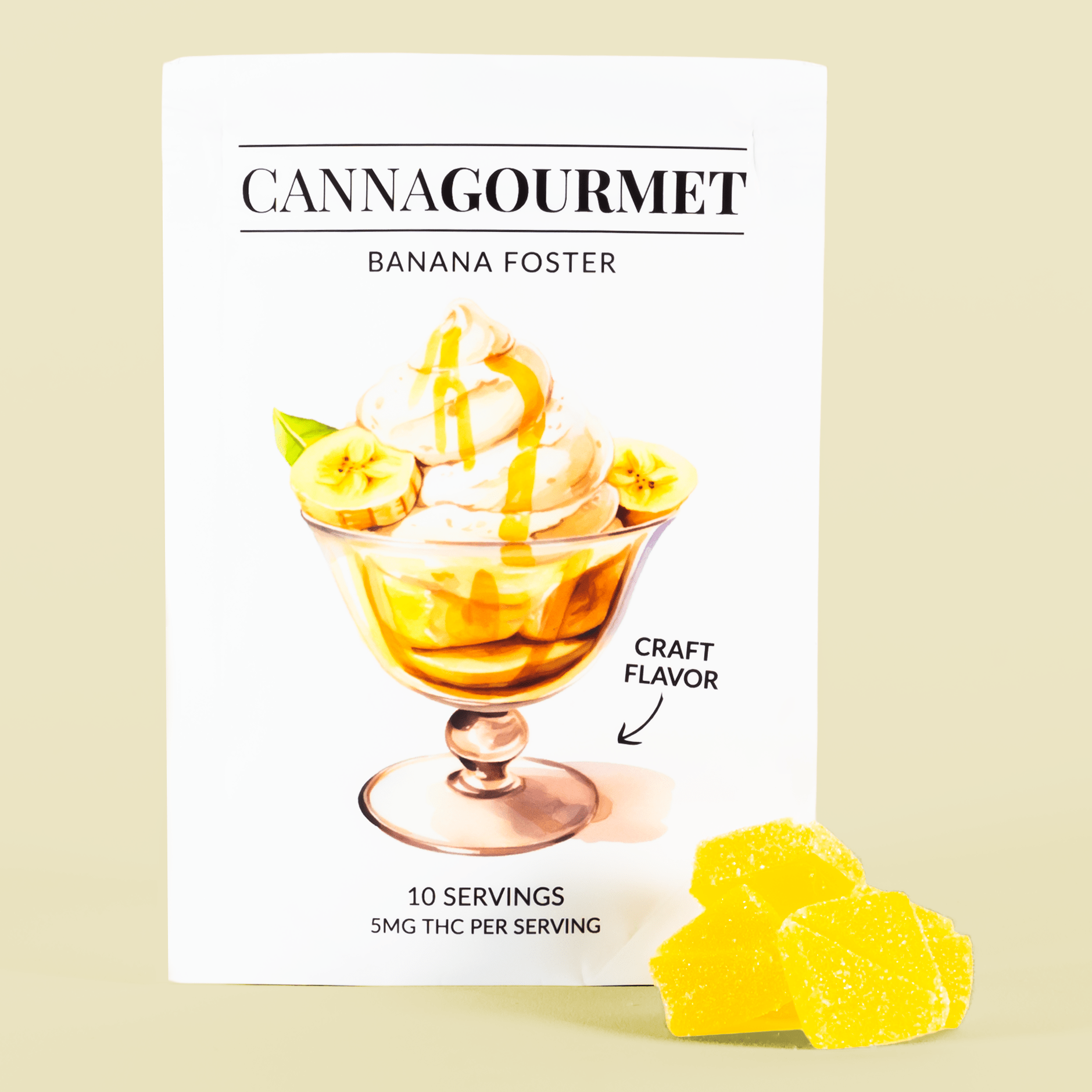 50mg THC Gummies Banana Fosters