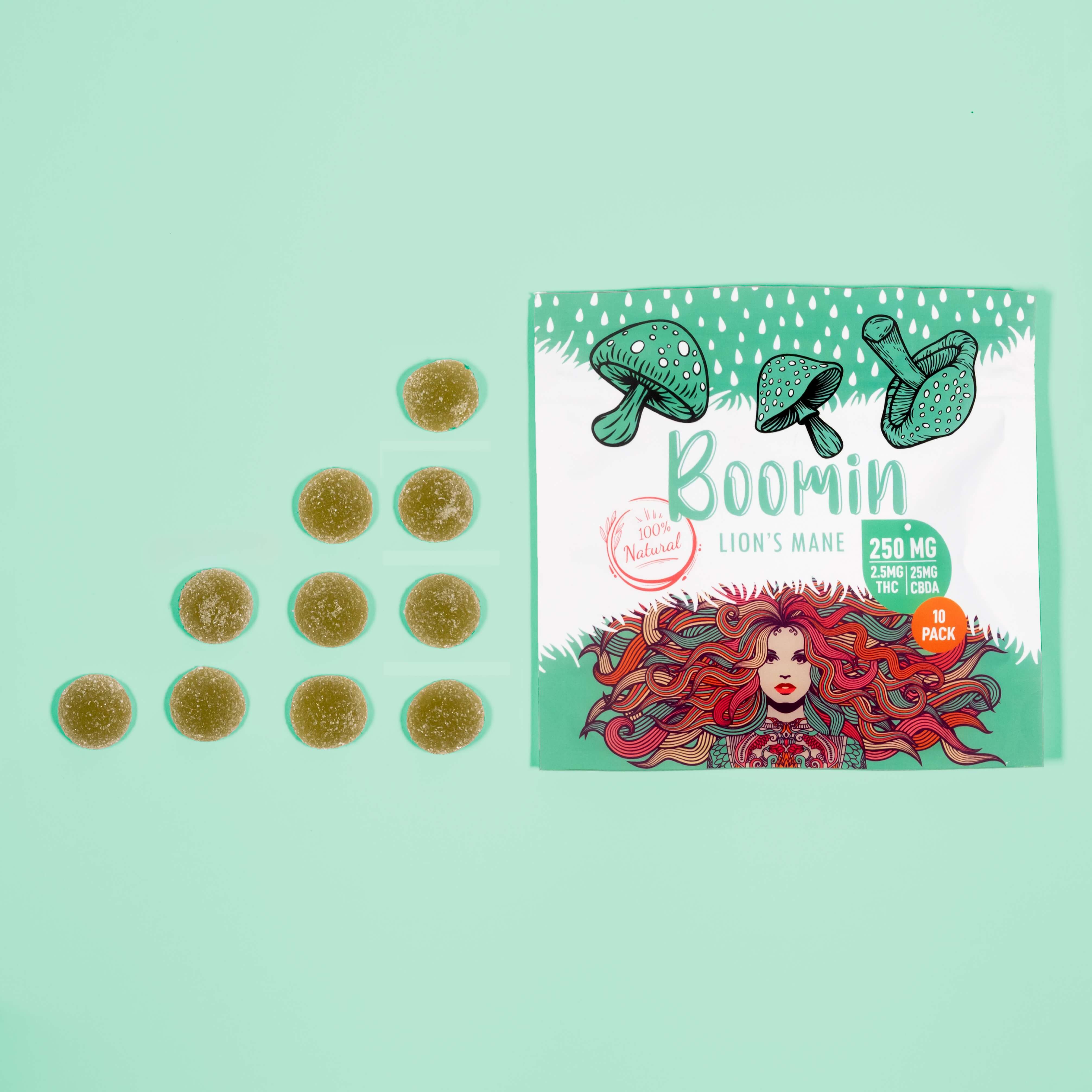 Lion's Mane Mushrooms Gummies with THC+CBDA