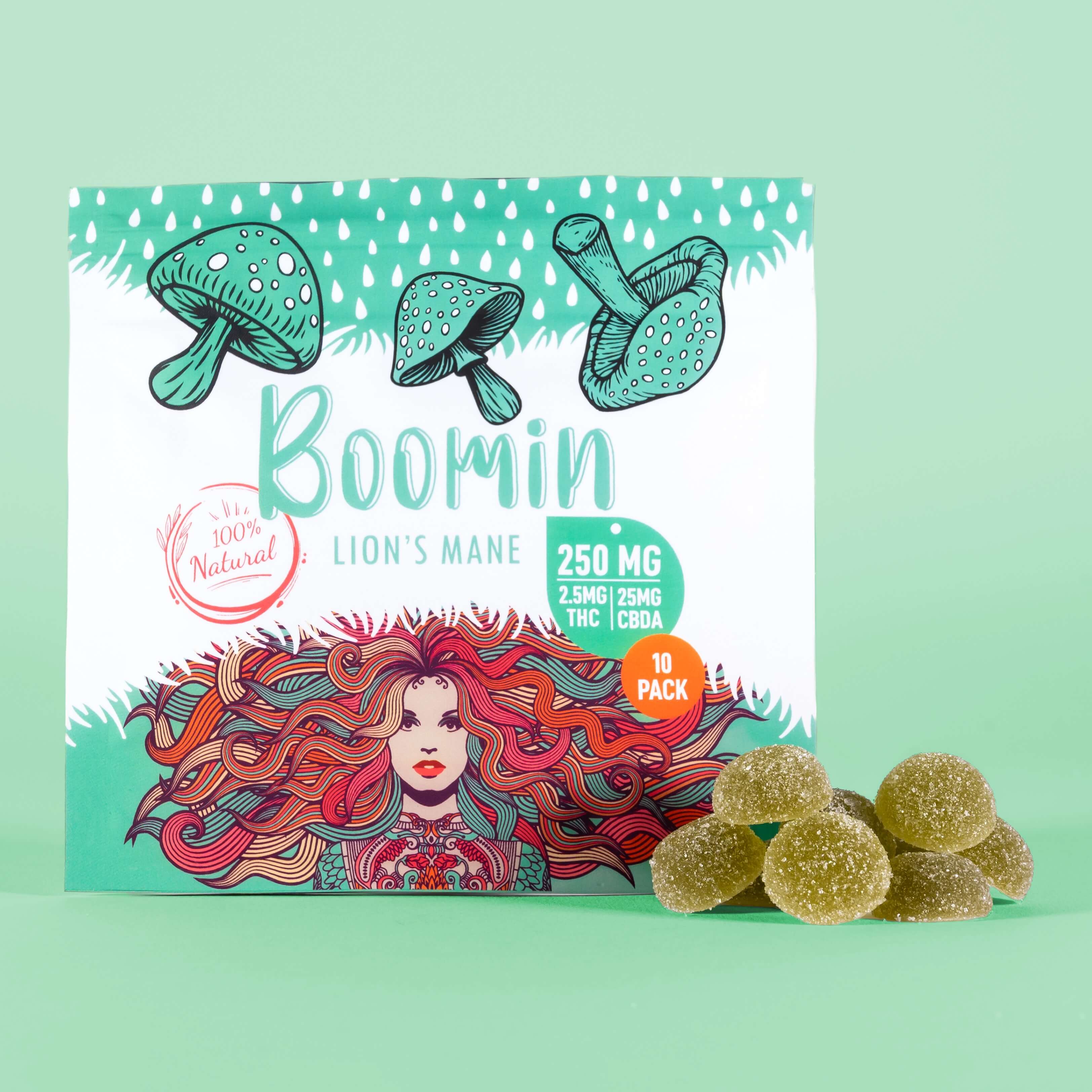 Lion's Mane Mushrooms Gummies with THC+CBDA