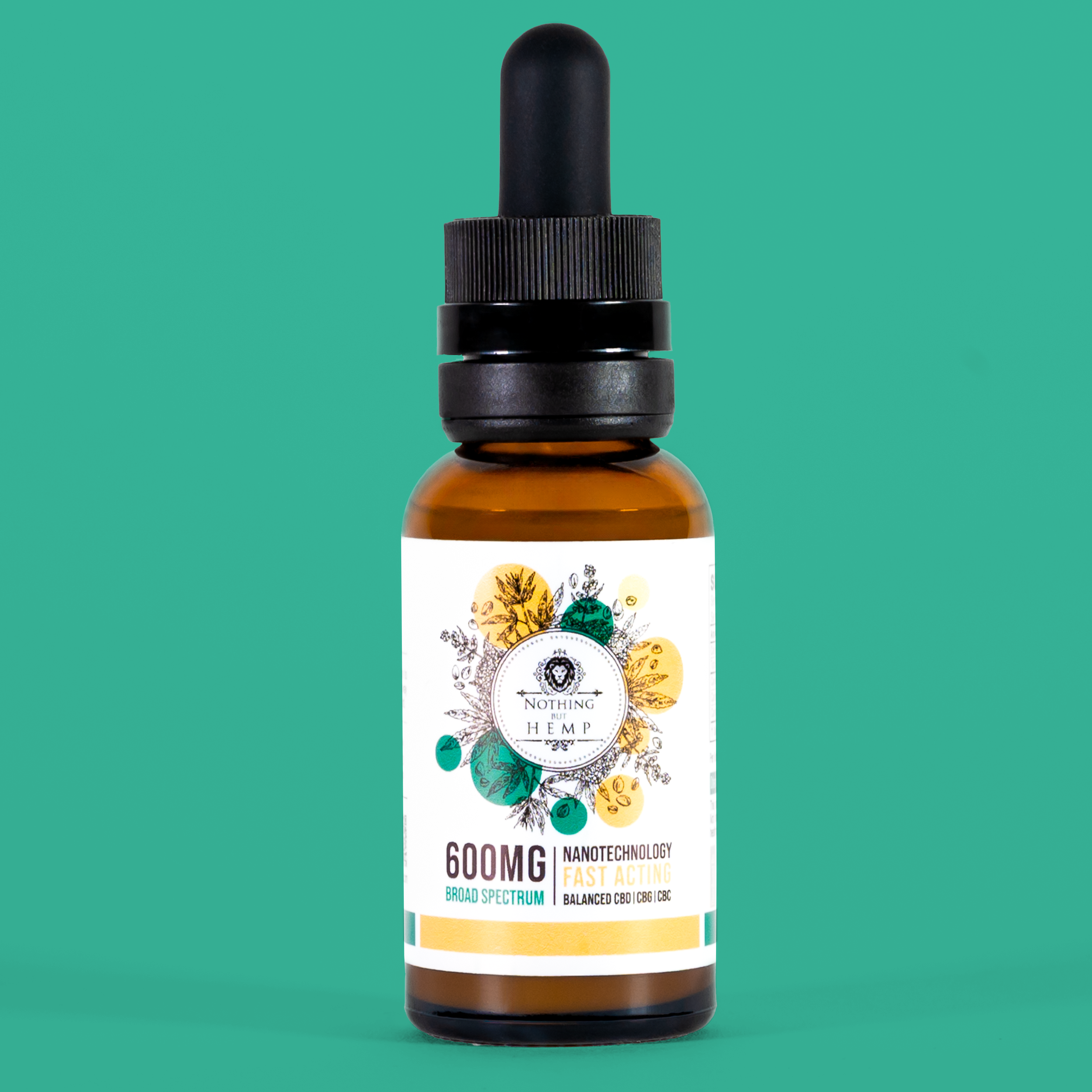 Broad Spectrum CBD Tincture 600mg | Beverage Enhancer