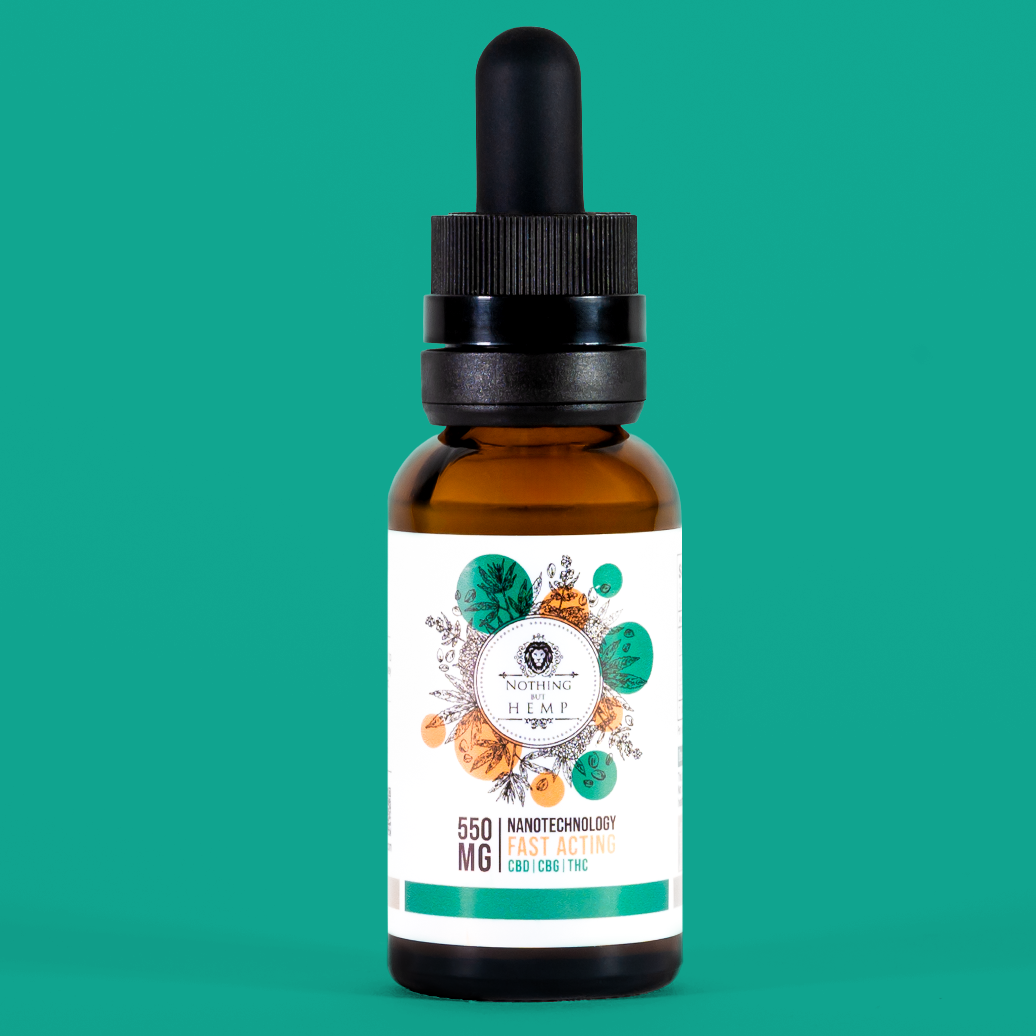 THC + CBD + CBG Tincture 550mg  | Beverage Enhancer