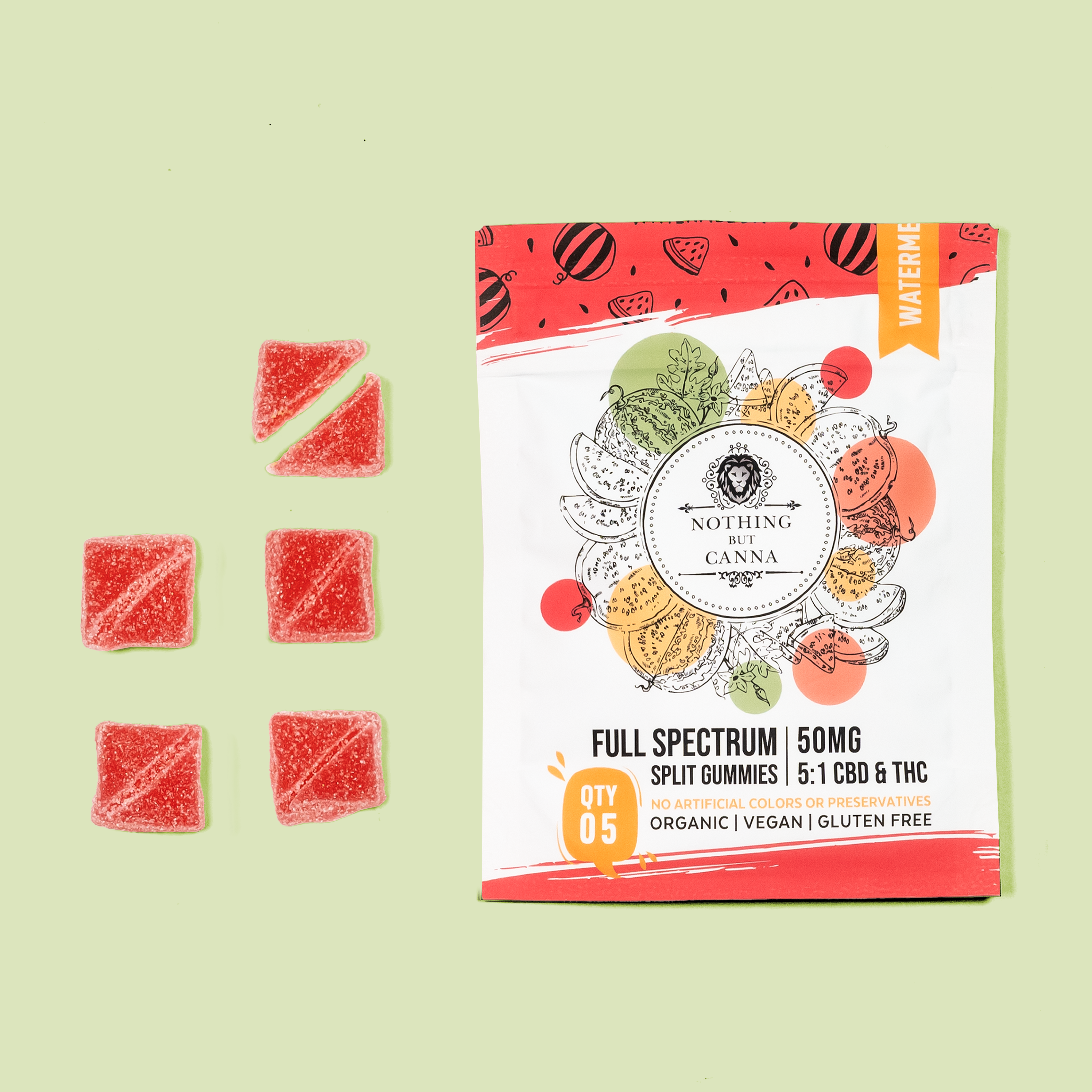 5:1 CBD & THC | Full Spectrum Split Gummies | New Formula