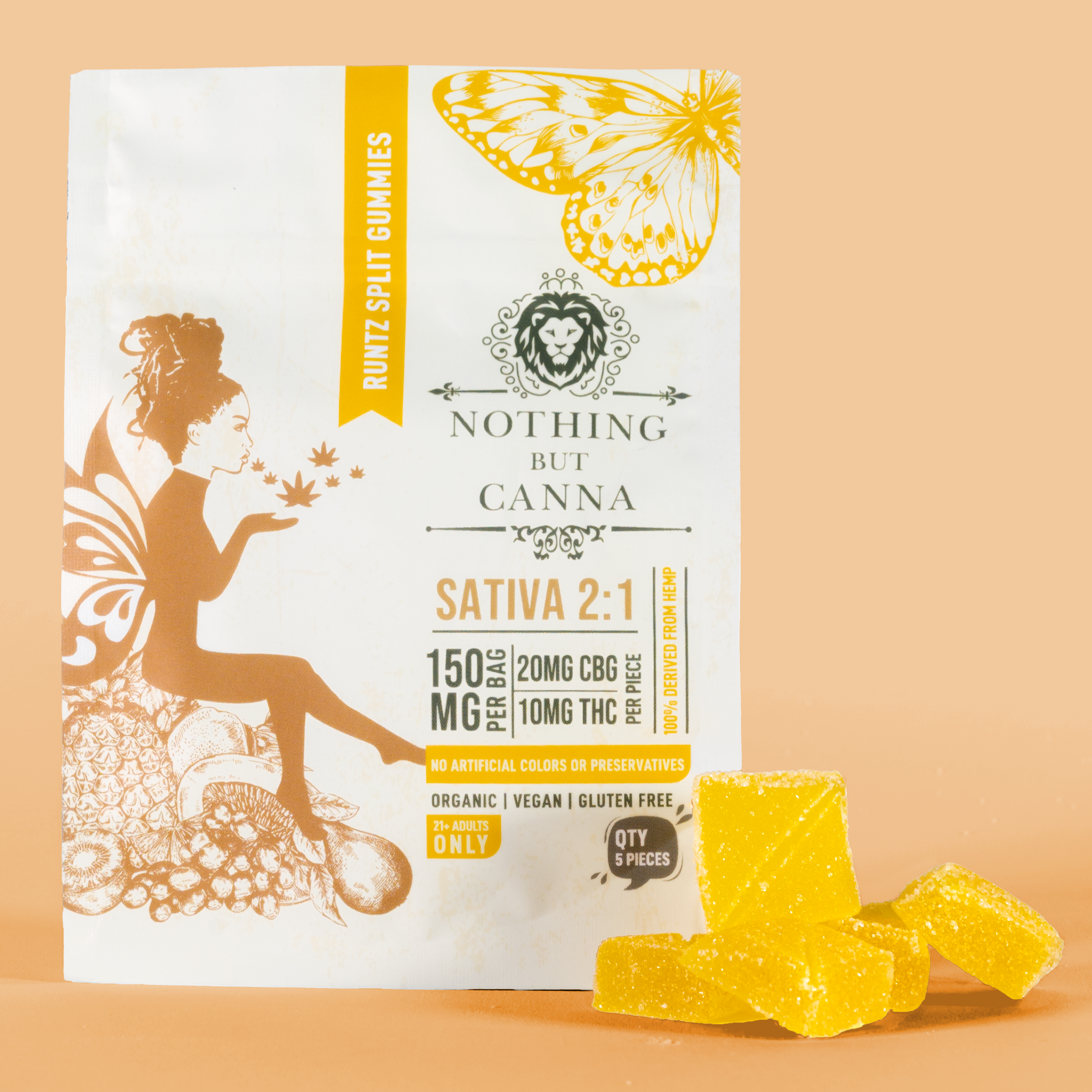 Delta 9 THC+CBG Gummies - Runtz - Sativa