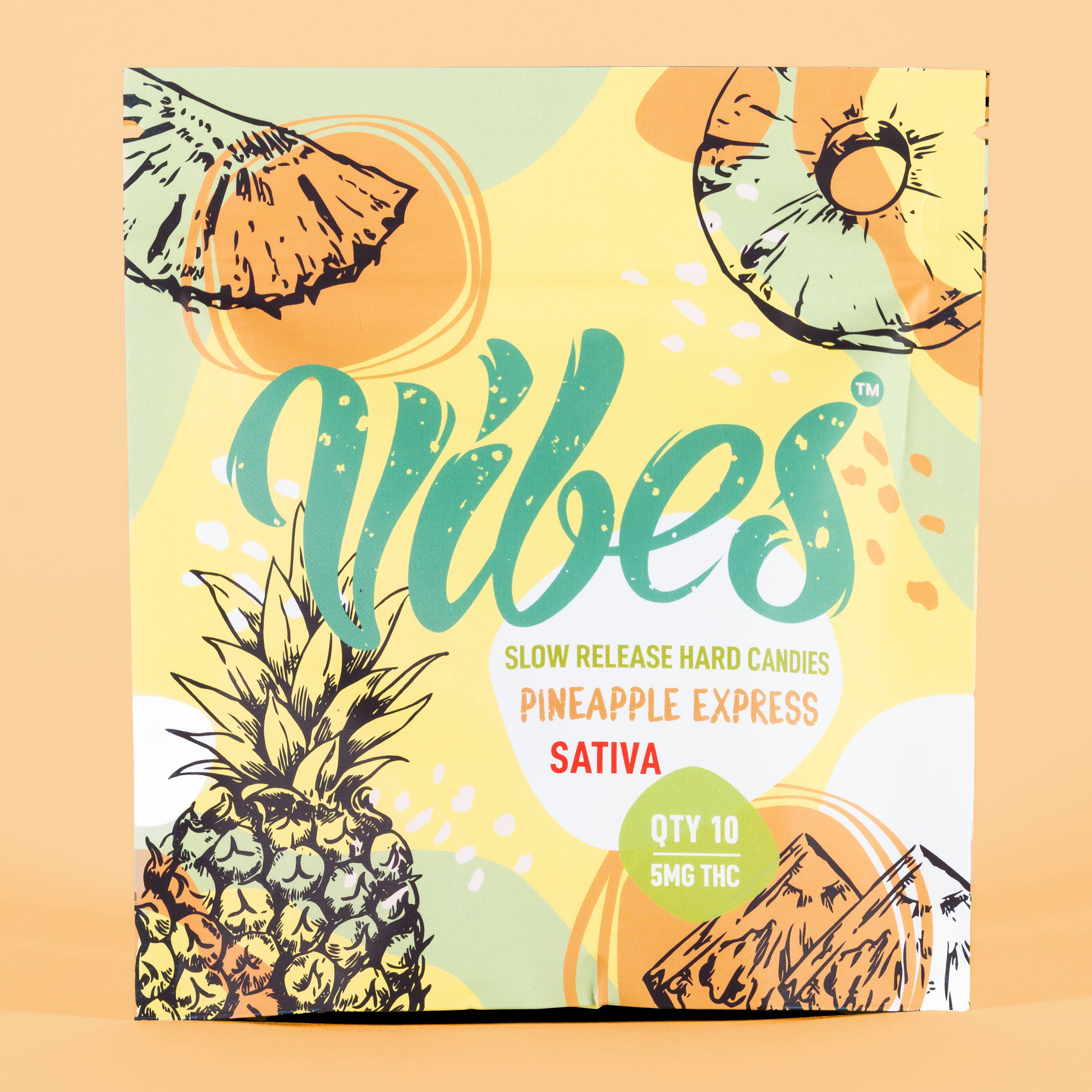 Vibes™ Hard Candies | Pineapple Express Sativa | 50mg