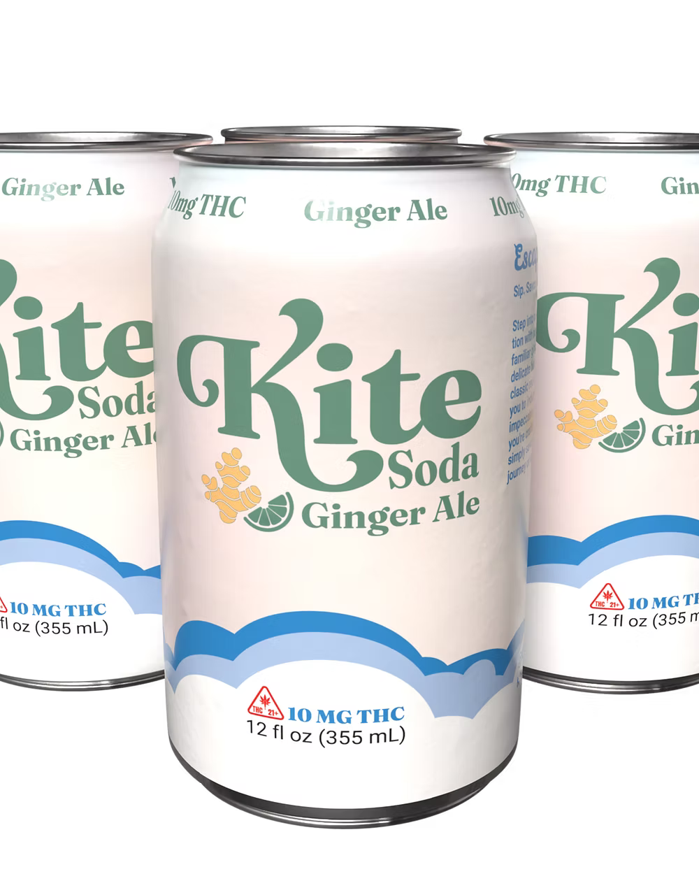 Ginger Ale THC Soda | 4-Pack