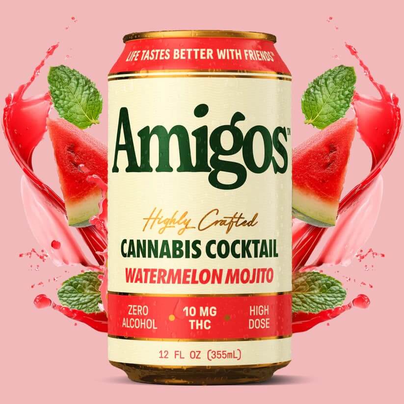 Amigos Watermelon 10MG THC | 4 Pack