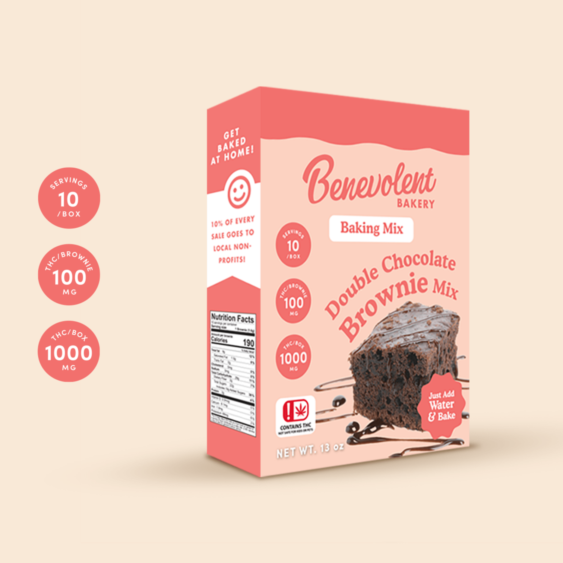 Double Chocolate THC Brownie Mix | 1000mg THC