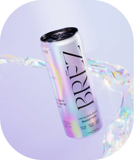 Brez Drink - 5mg THC, 10mg CBD & Lion’s Mane | 4 Pack