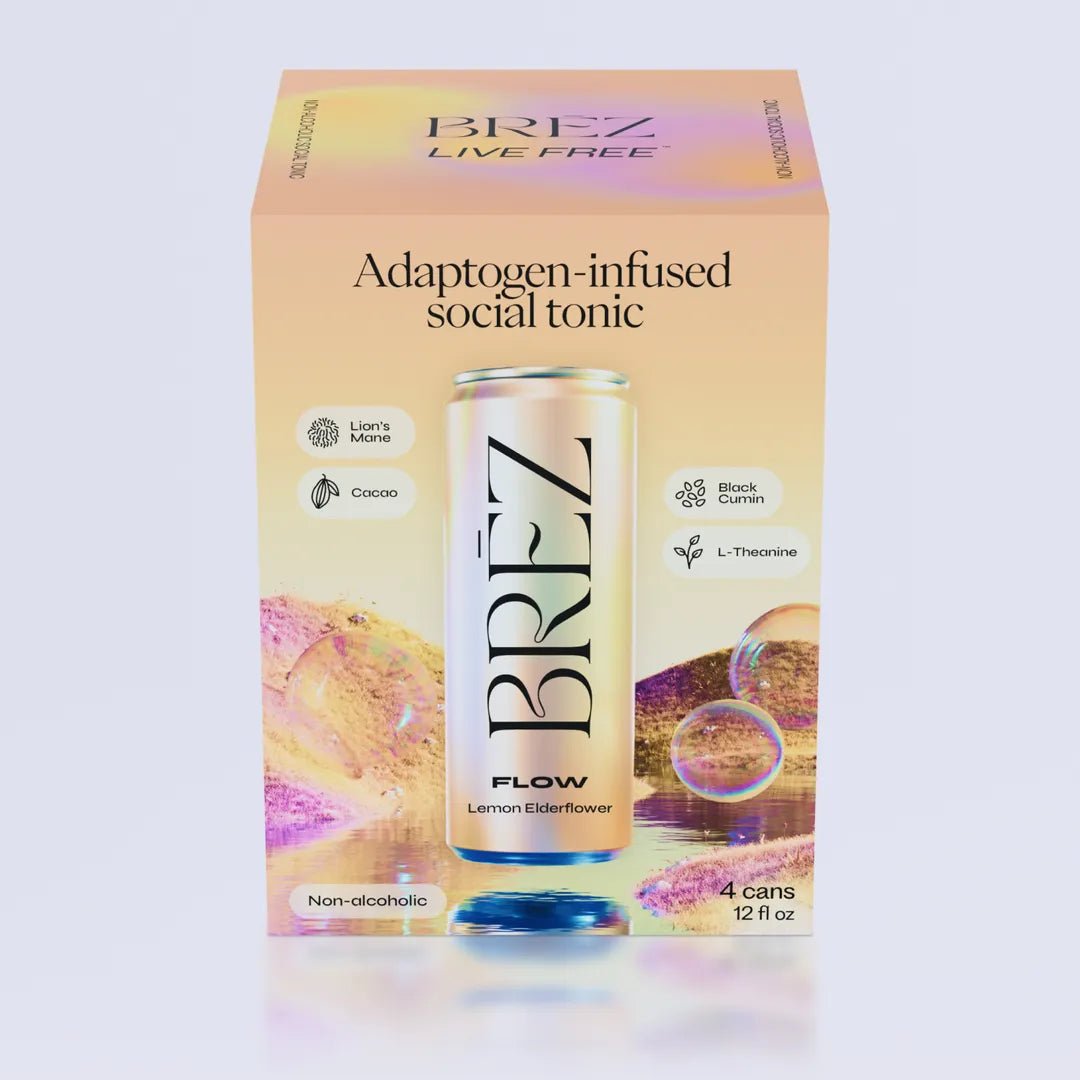 Brez Flow Drink - Lion’s Mane, Cacao & L-Theanine | 4 Pack