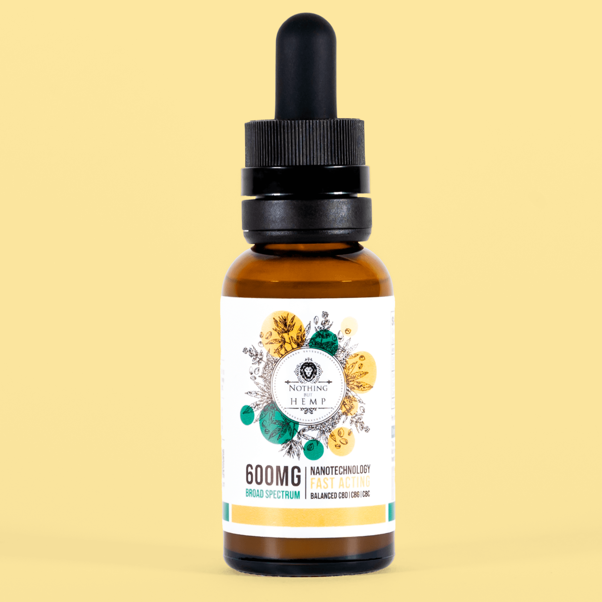 Broad Spectrum CBD Tincture 600mg | Beverage Enhancer