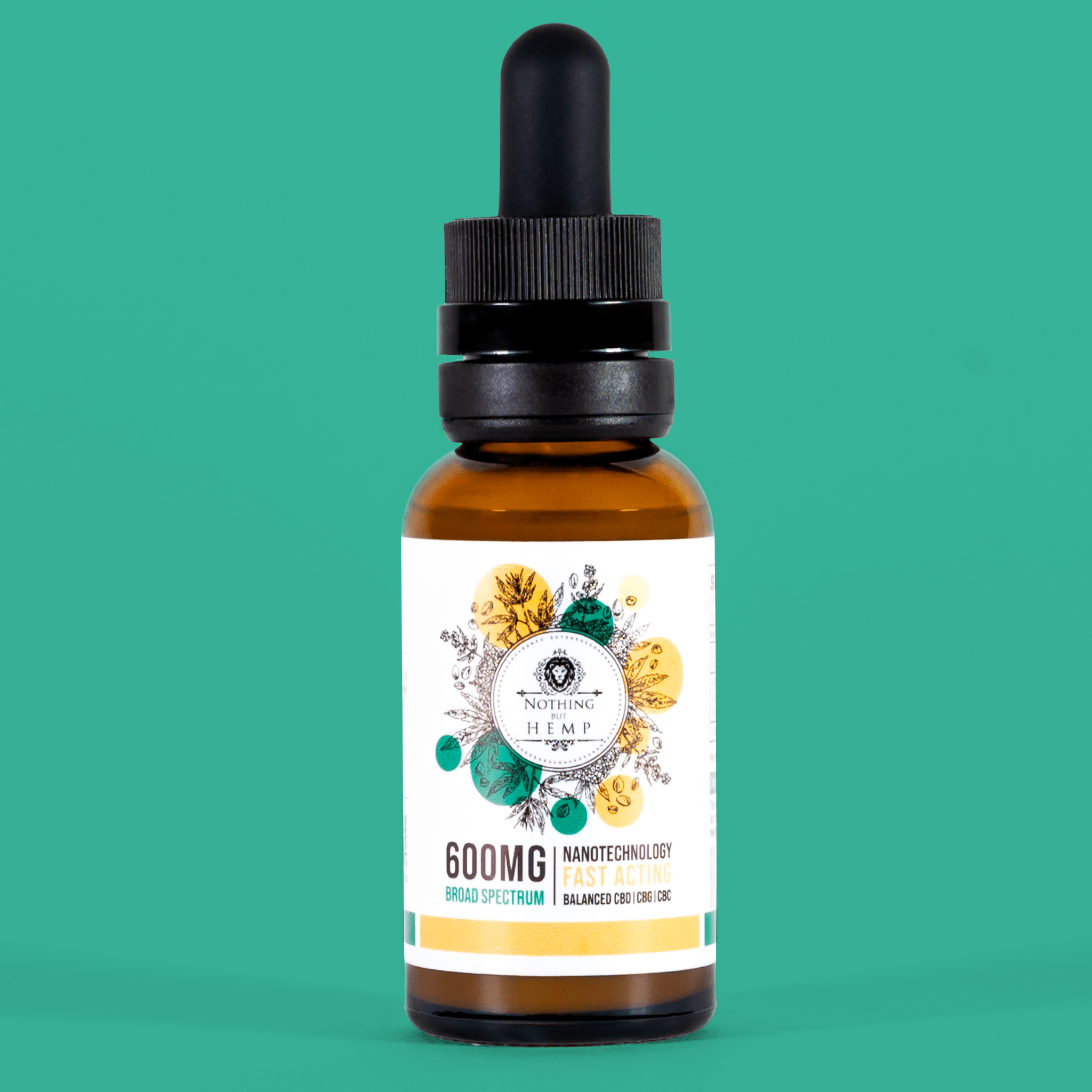 Broad Spectrum CBD Tincture 600mg | Beverage Enhancer