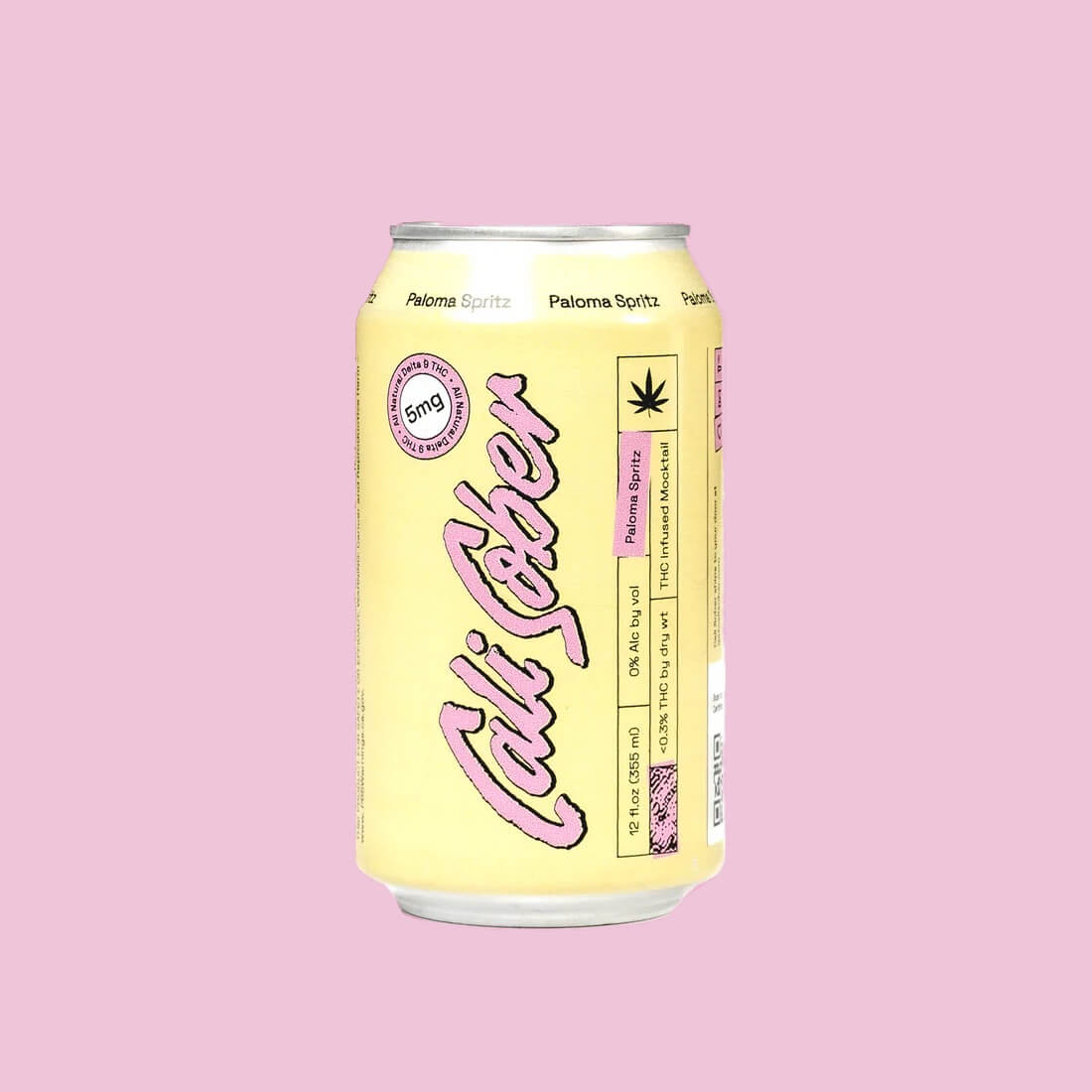 Cali Sober - Paloma Spritz Mocktail - 5mg Delta 9 THC (4-Pack)