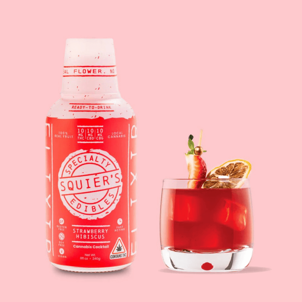 Cannabis Cocktail - Strawberry Hibiscus