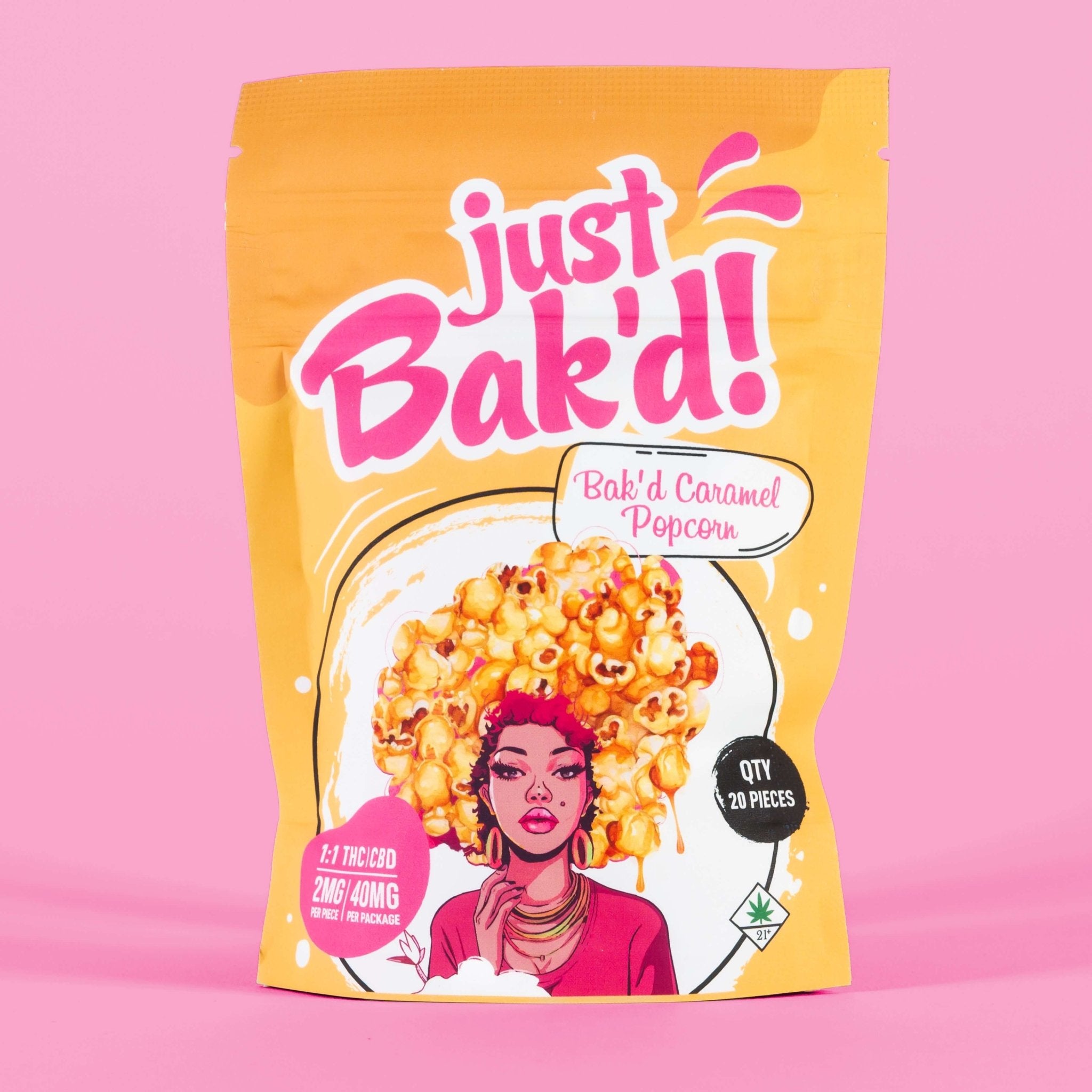 CBD + THC Popcorn - Caramel
