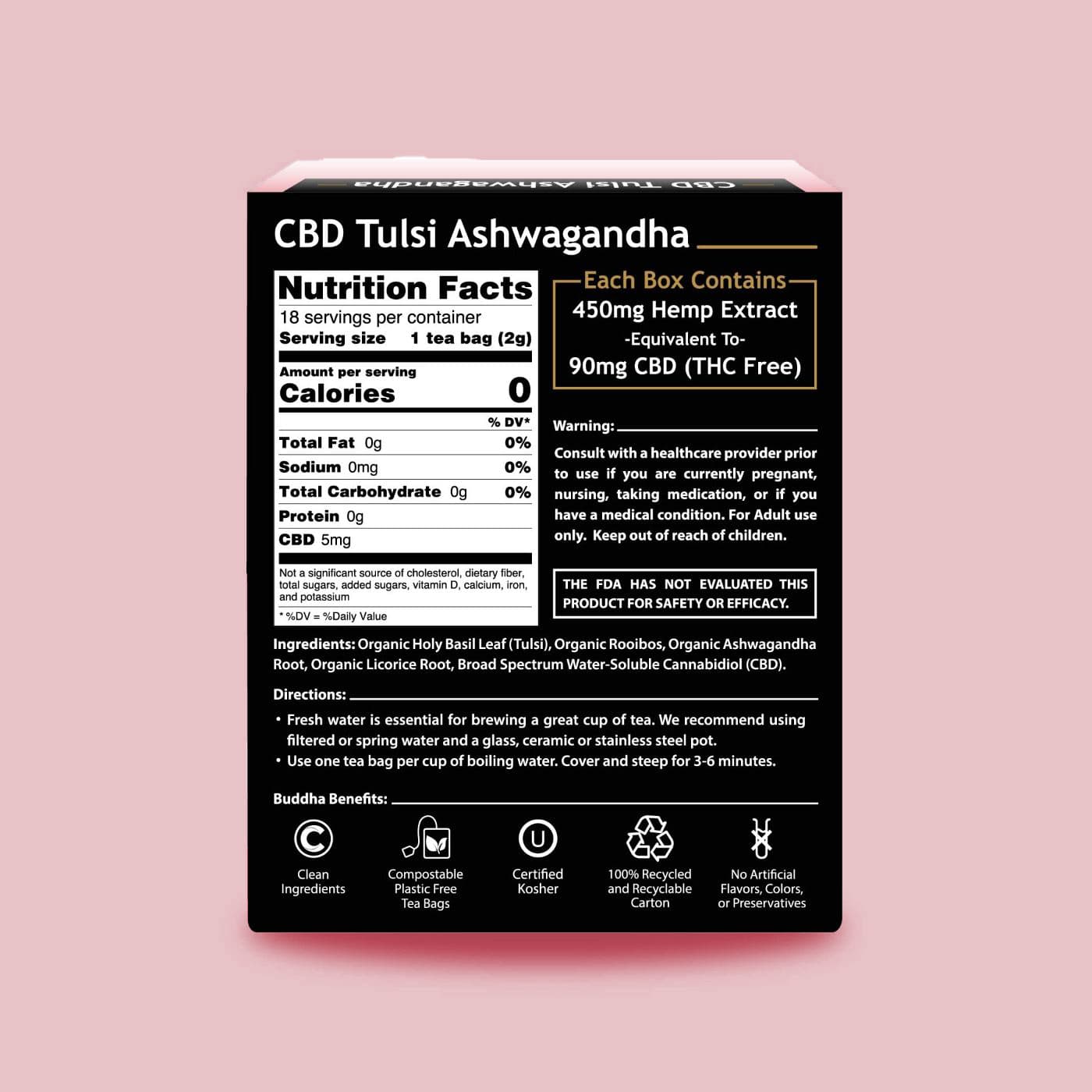 CBD Tulsi Ashwagandha Tea