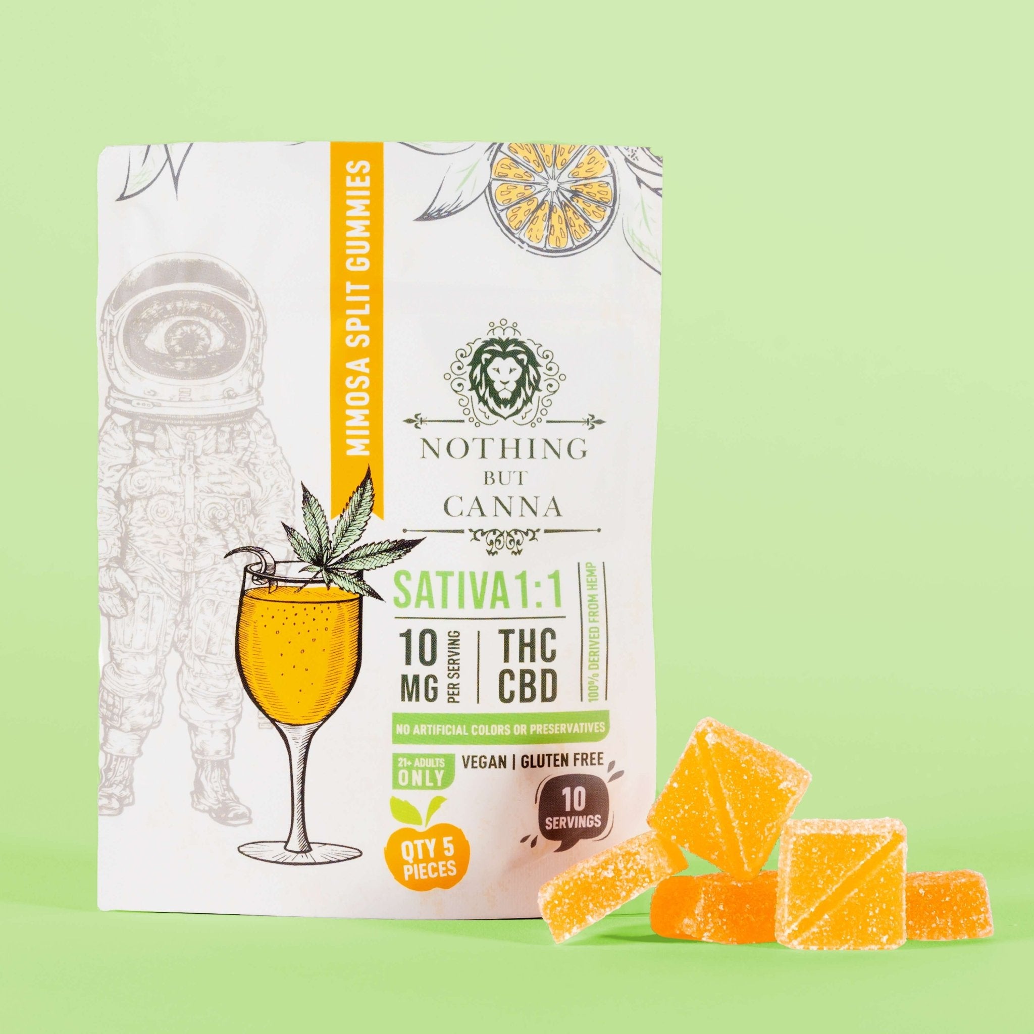 CBD+THC Gummies - Sativa - Mimosa Strain