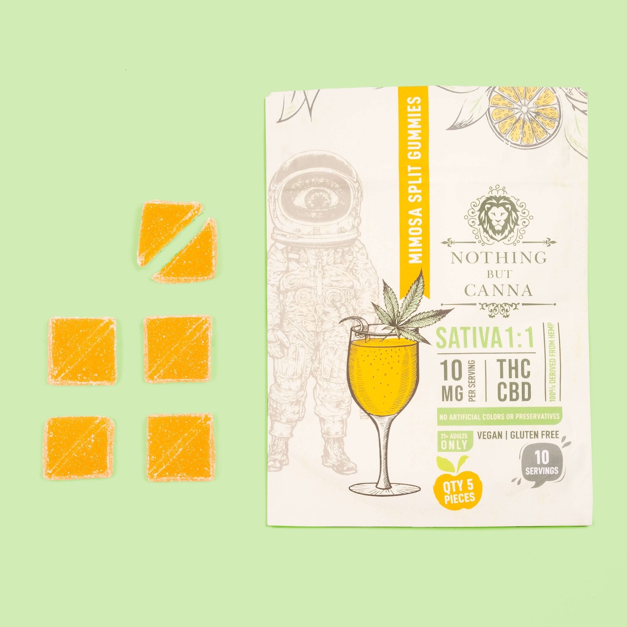 CBD+THC Gummies - Sativa - Mimosa Strain