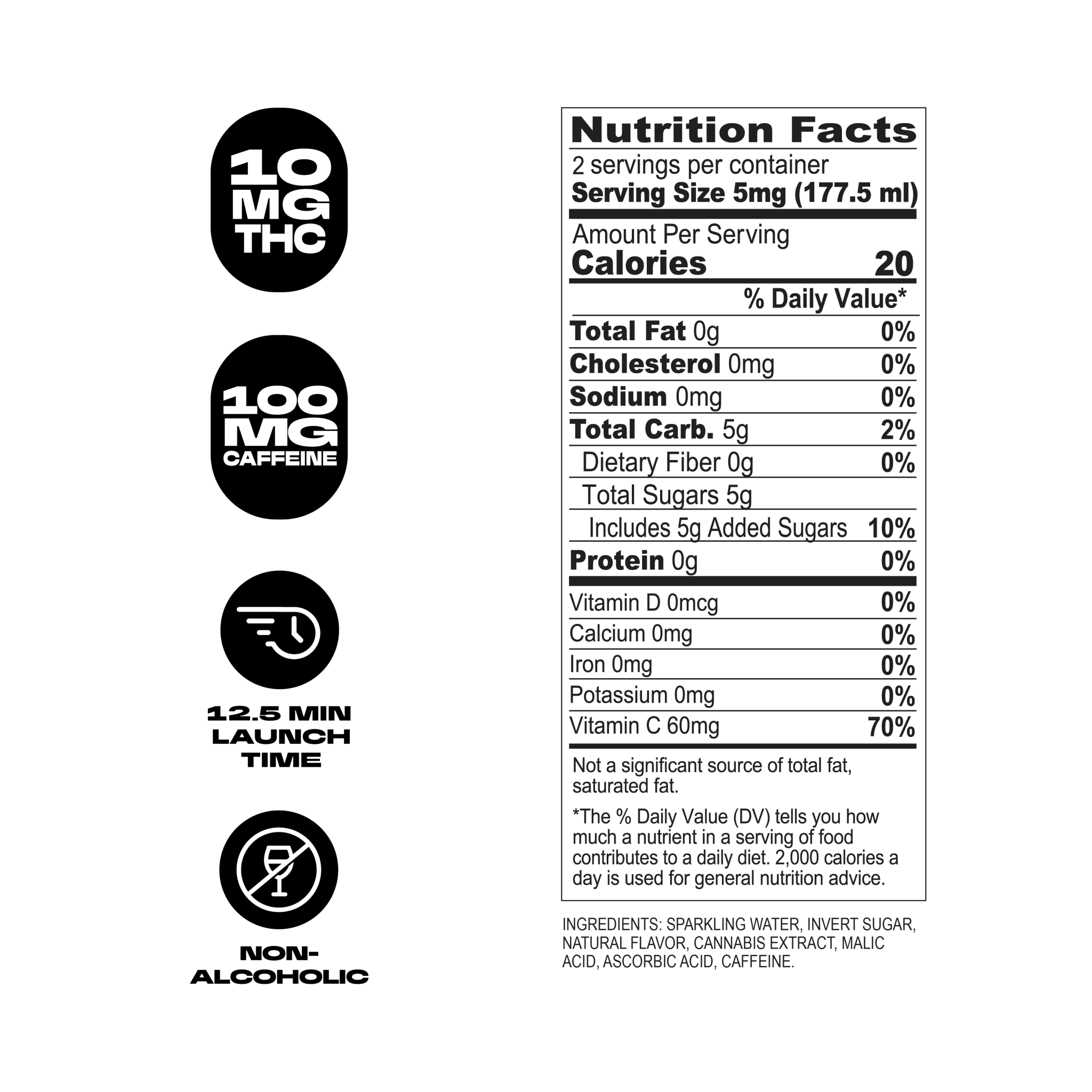 COUNTDOWN Berry Force 10MG THC Energy Drink