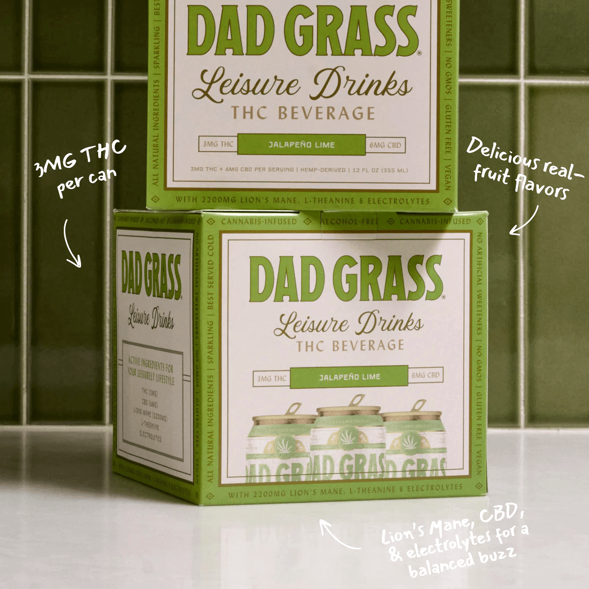 Dad Grass THC Drink - Jalapeño Lime