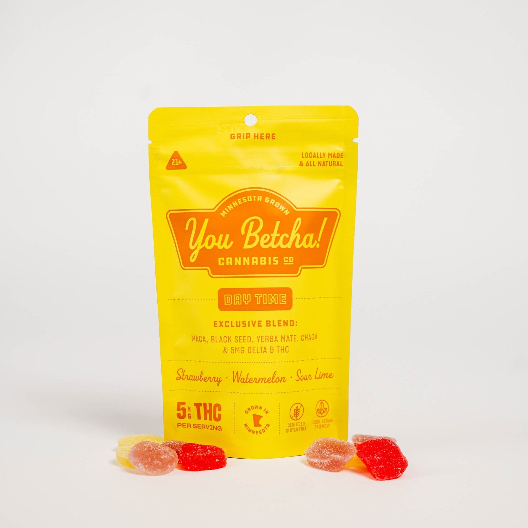 Day Time Cannabis Gummies: Strawberry, Watermelon & Sour Lime