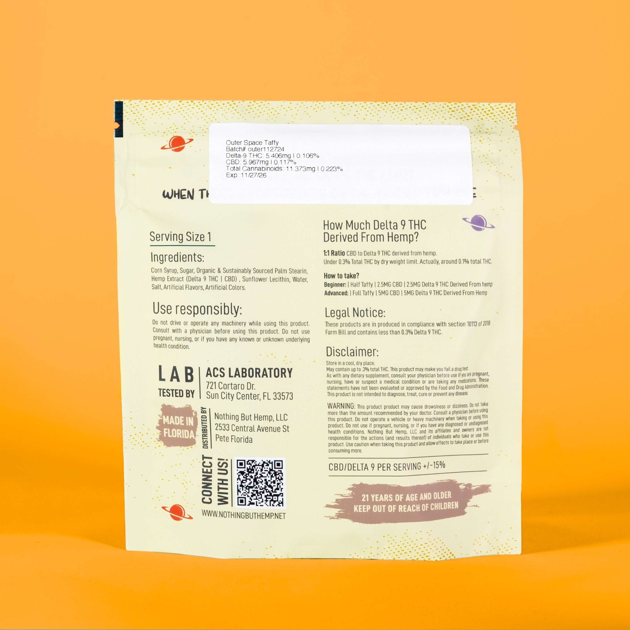 Delta 9 THC Taffy - Banana | Nothing But Hemp