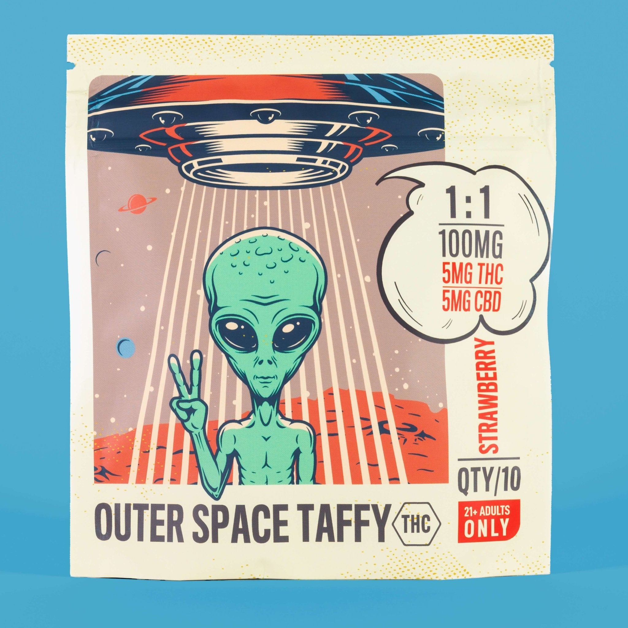 Delta 9 THC Taffy - Strawberry