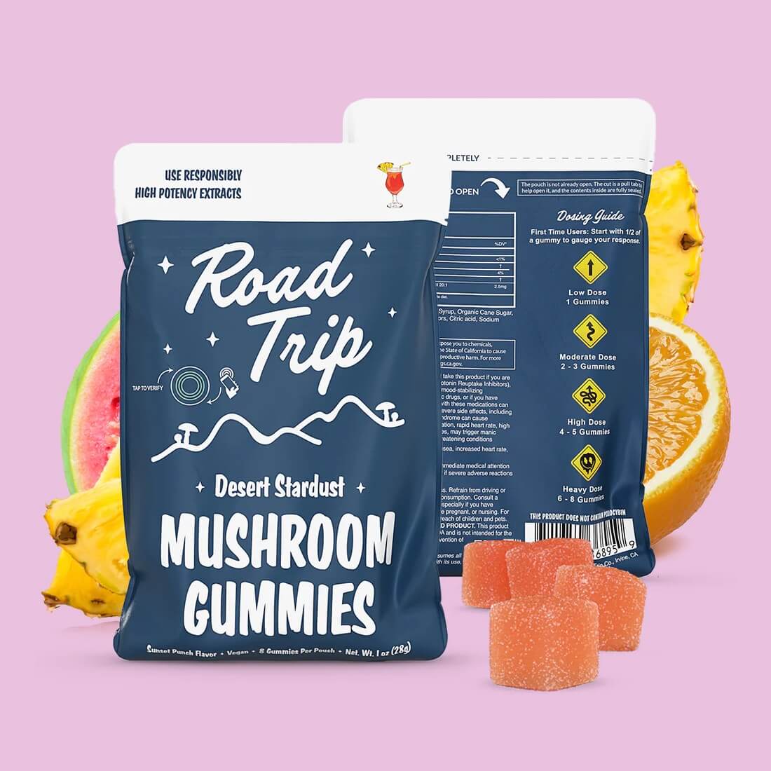 Desert Stardust Magic Mushroom Gummies - Sunset Punch
