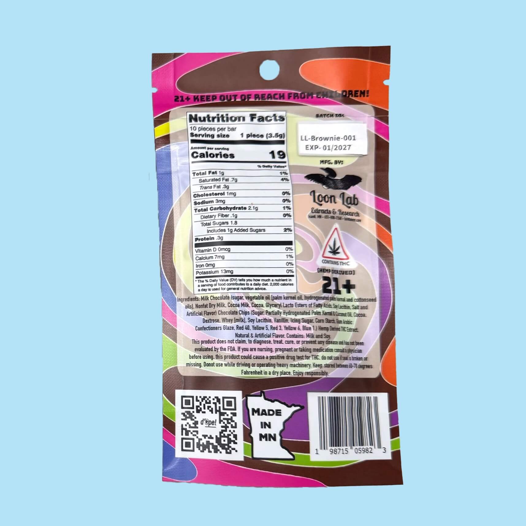 d’ope! Celestial Brownie Cannabis Chocolate Bar