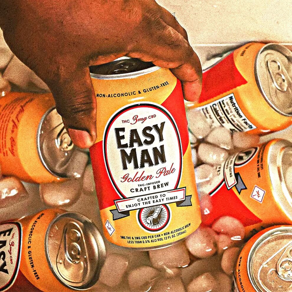 Easy Man Beer - Golden Pale (Non-Alcoholic) 4 pack