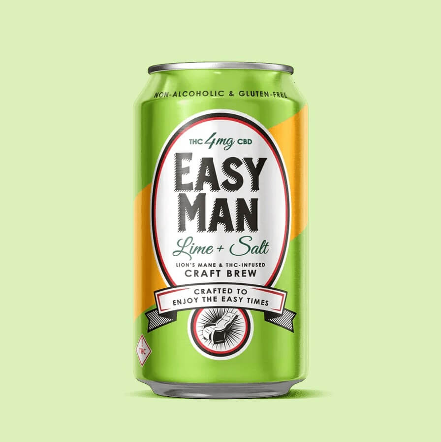 Easy Man Lime+Salt w/ Lion's Mane - 4mg of THC & CBD (4 Pack)