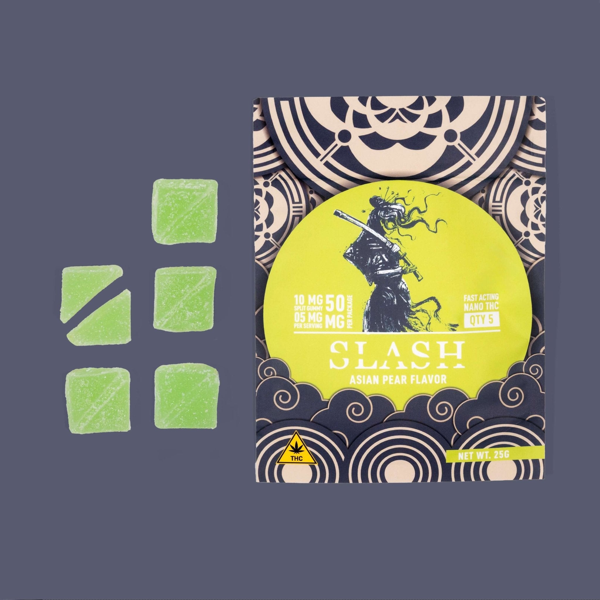 Fast Acting THC Gummies - Asian Pear - Slash