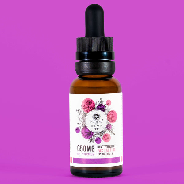 Full Spectrum CBD Tincture 650mg | Nothing But Hemp