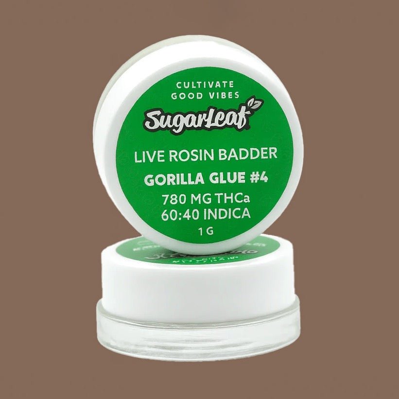 Gorilla Glue #4 – Indica | 1g Live Rosin THCA Badder