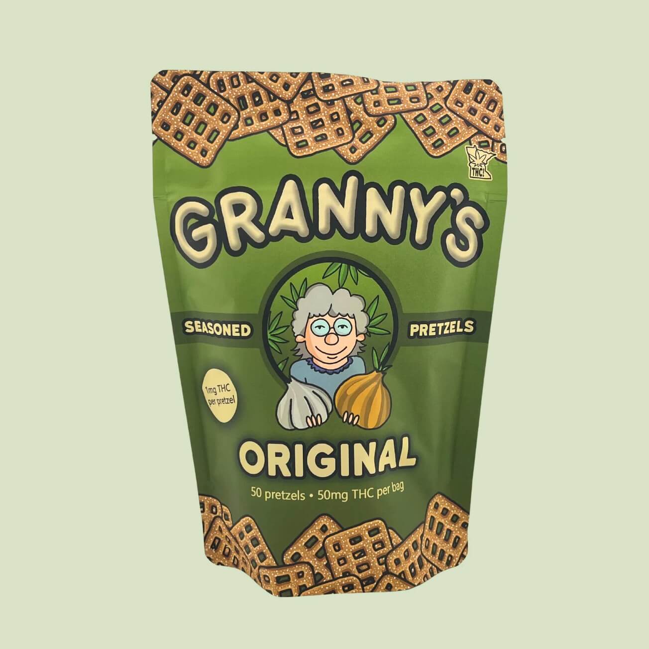 Granny’s Pretzels Original - 50mg THC Per Bag