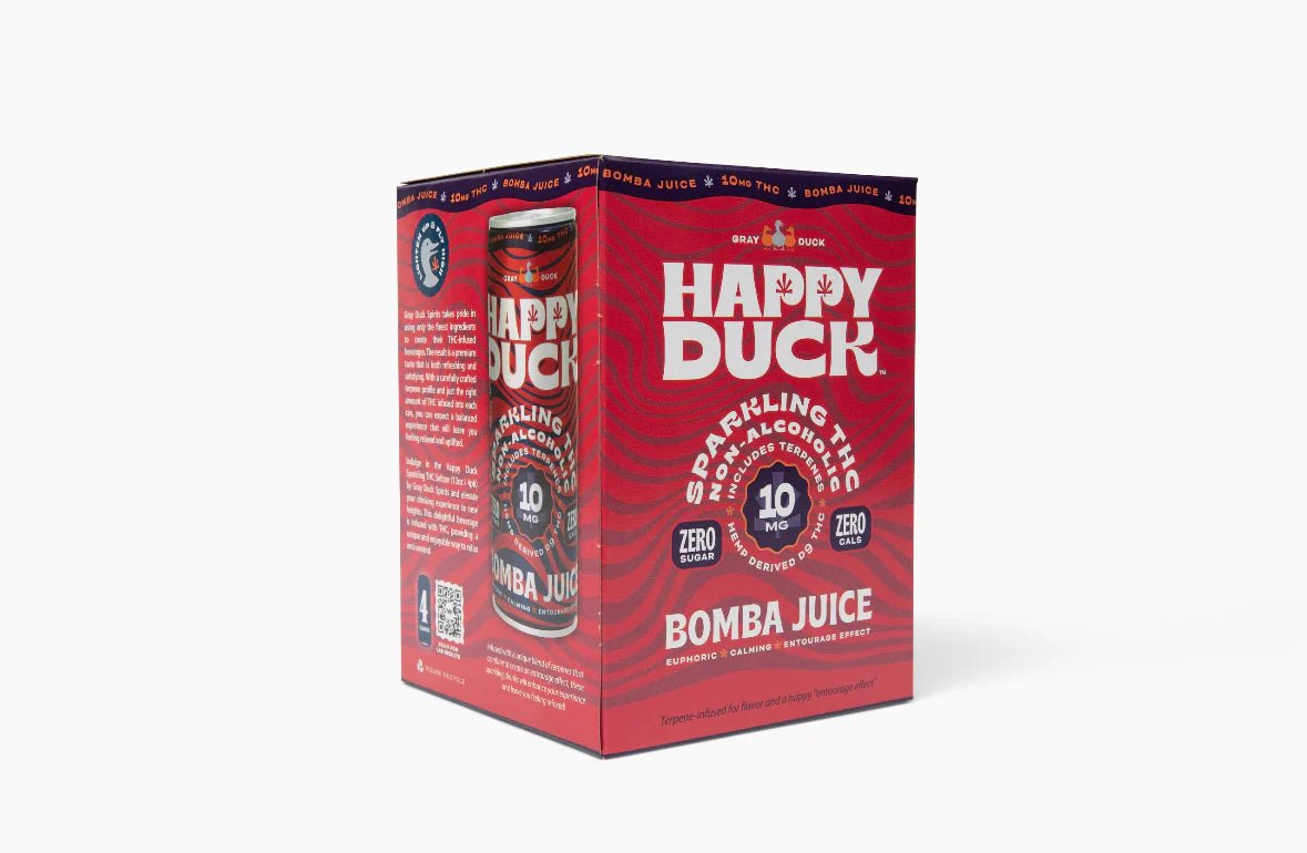 Happy Duck THC Infused Bomba Juice Seltzer – 4 Pack
