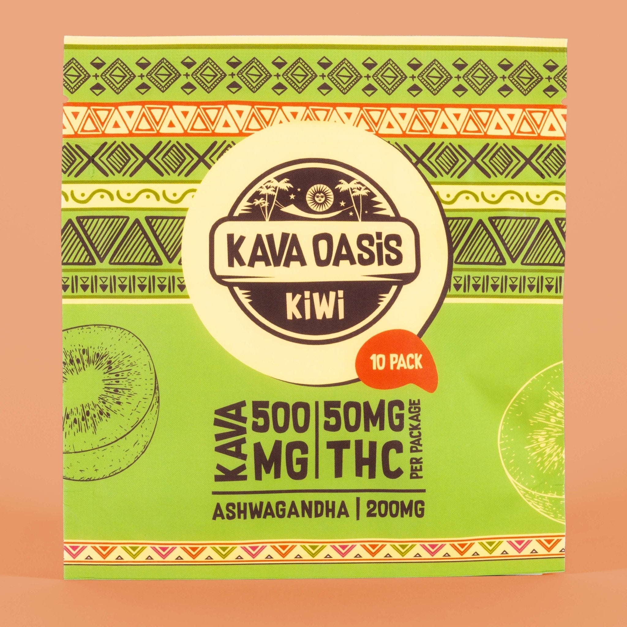 Kava Gummies - Kiwi | 500mg Kavalactones Nano | 50mg THC | 200mg Ashwagandha