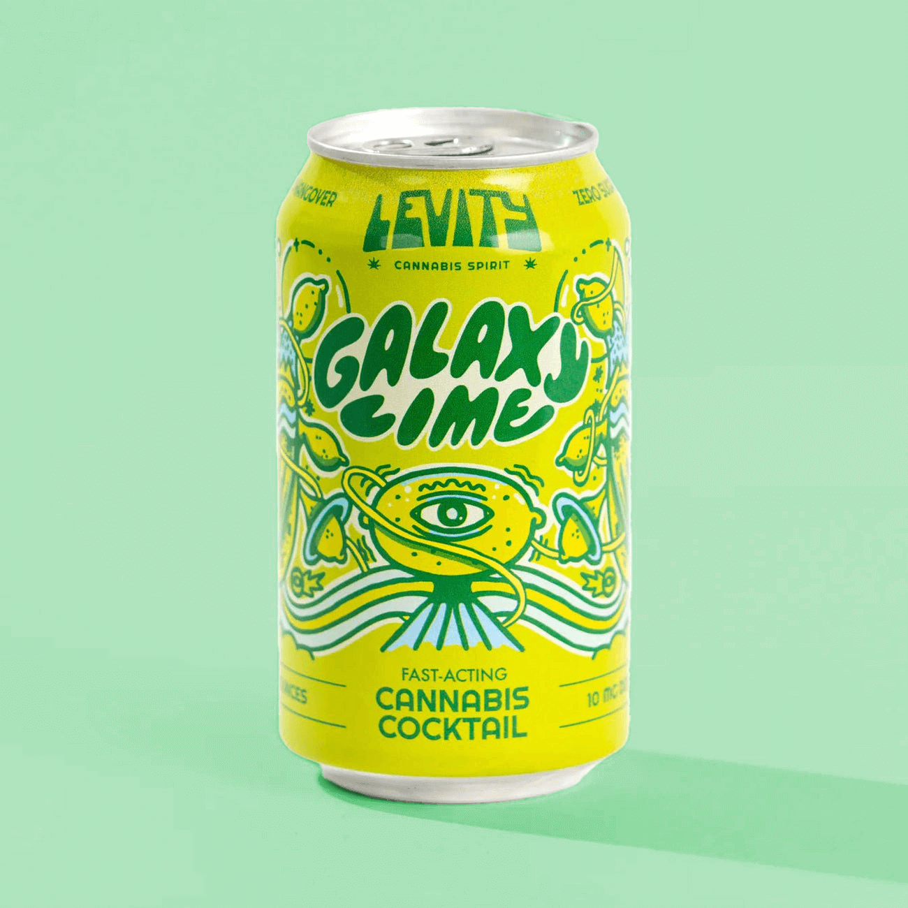 Levity Galaxy Lime – Fast-Acting Cannabis Cocktail - 4-pack
