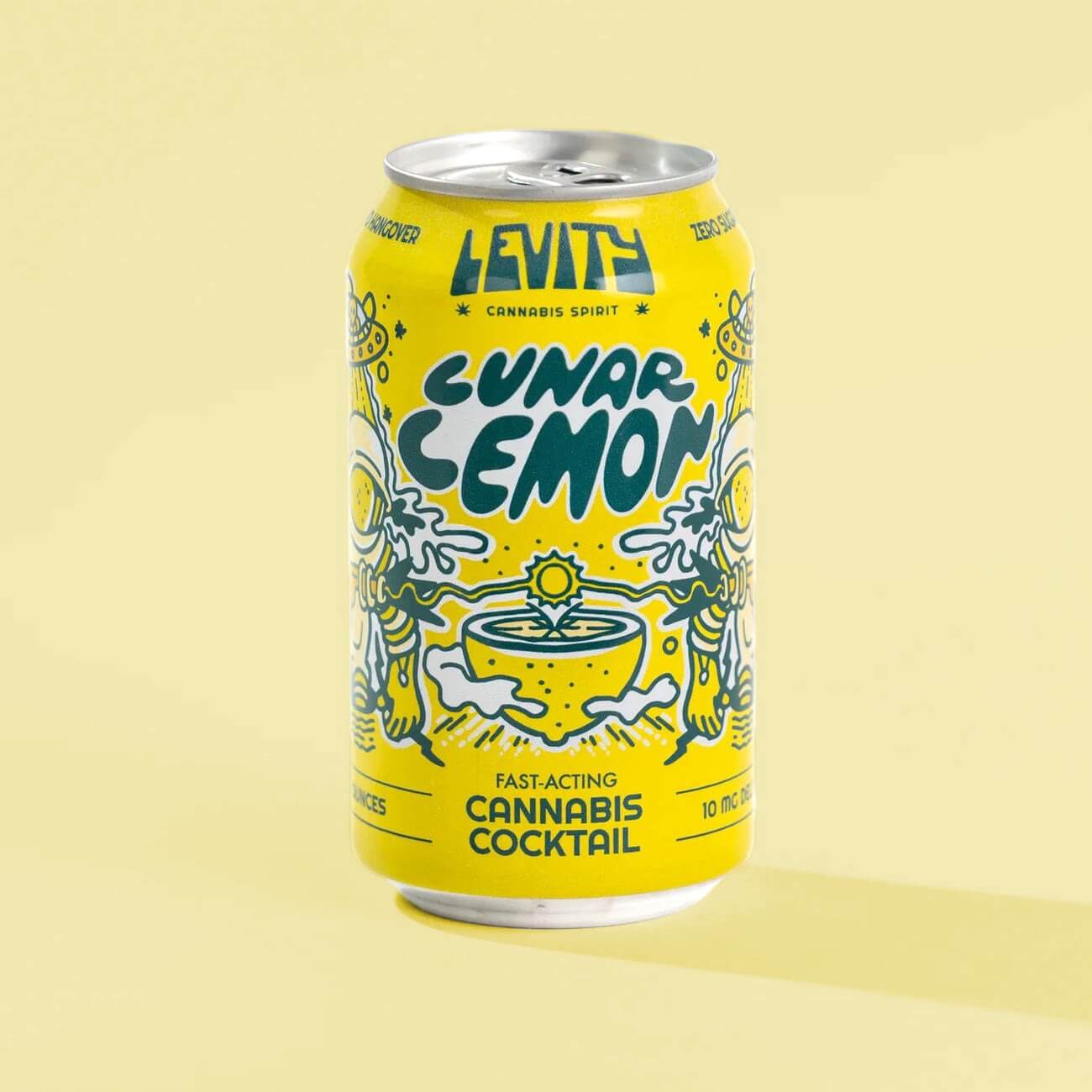 Levity Lunar Lemon – Fast-Acting Cannabis Cocktail - 4-pack