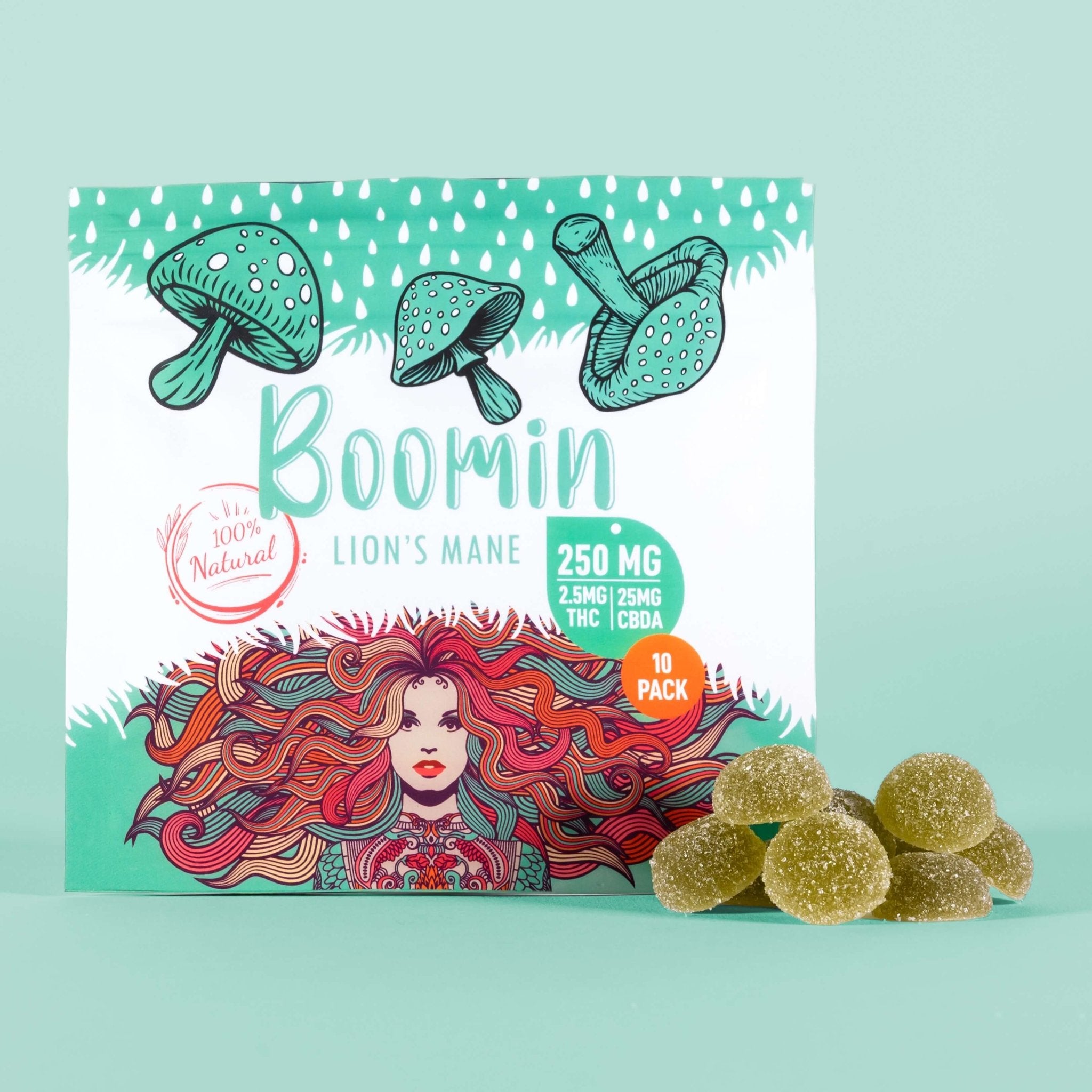 Lion's Mane Mushrooms Gummies with THC+CBDA