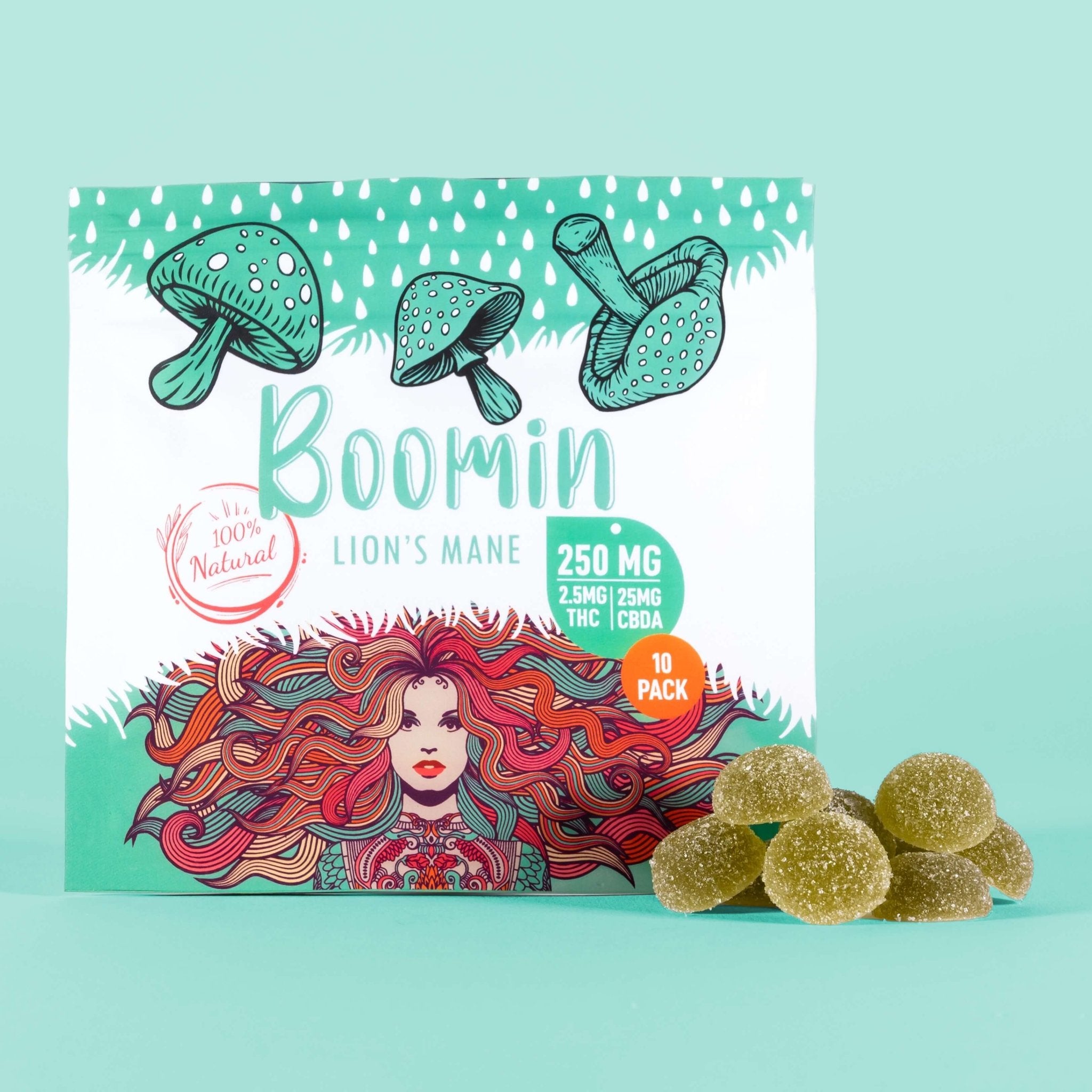 Lion's Mane Mushrooms Gummies with THC+CBDA