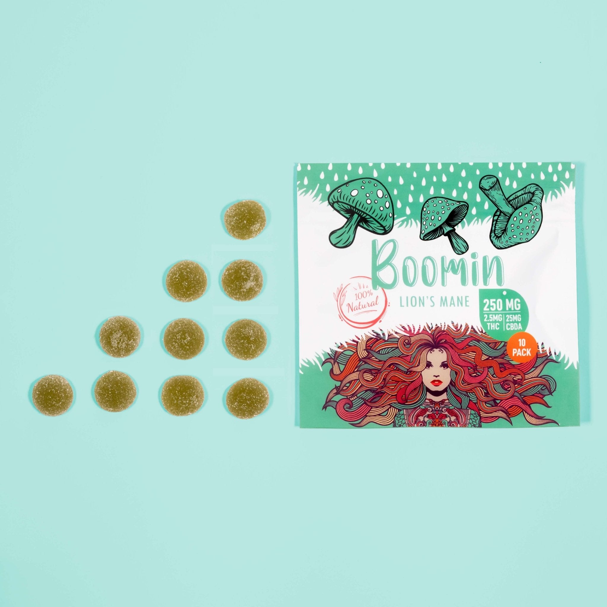 Lion's Mane Mushrooms Gummies with THC+CBDA