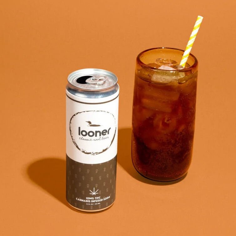 Looner Classic Root Beer 10mg THC Soda – 4 Pack
