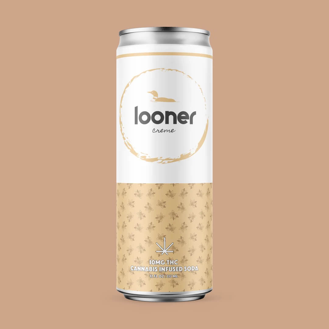 Looner Cream Soda 10mg THC Soda – 4 Pack