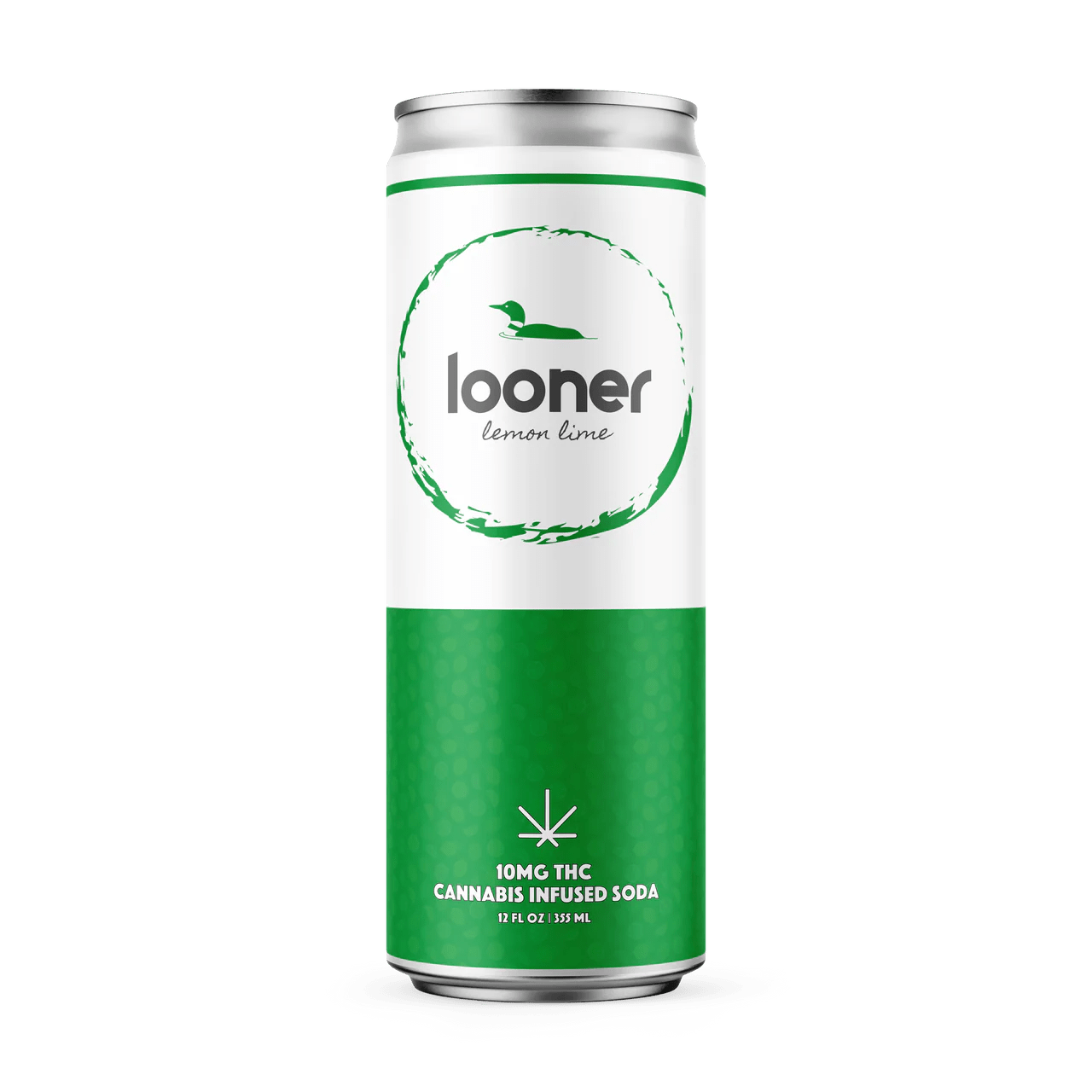 Looner Lemon Lime 10mg THC Soda – 4 Pack