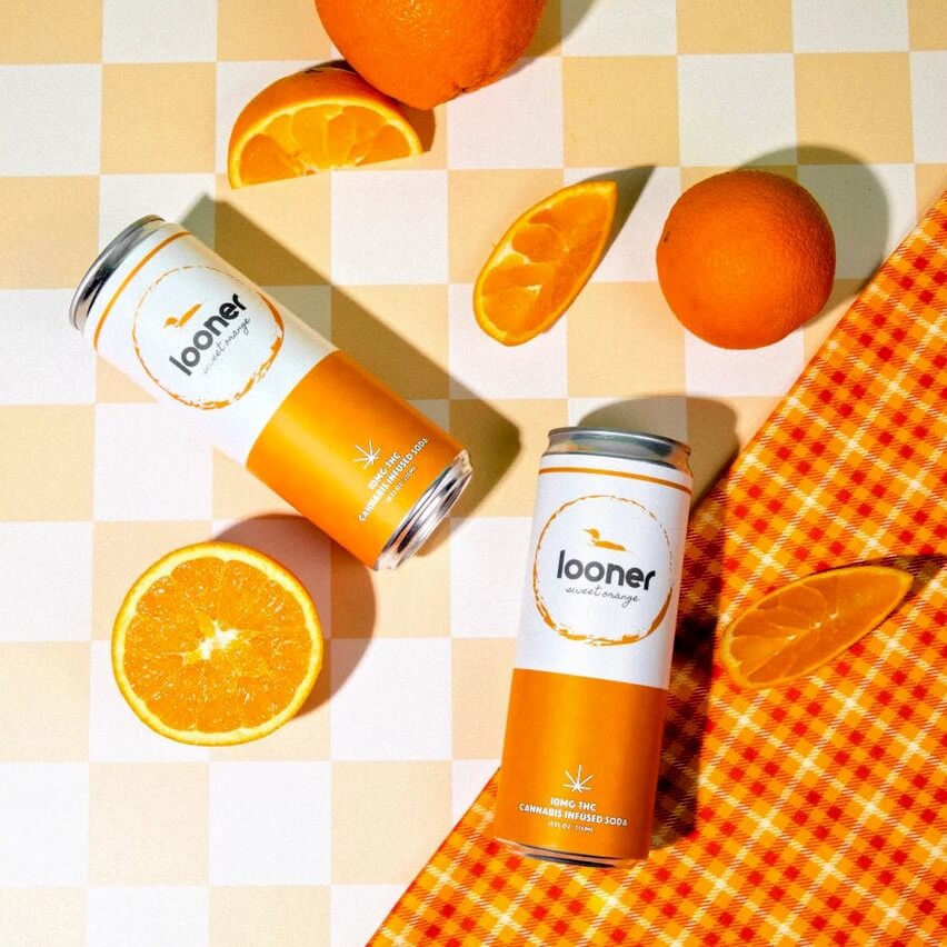 Looner Sweet Orange 10mg THC Soda – 4 Pack
