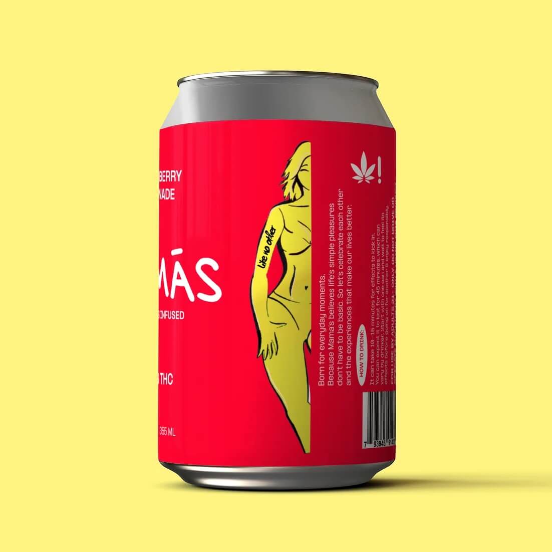Mama's THC Drink - Strawberry Lemonade
