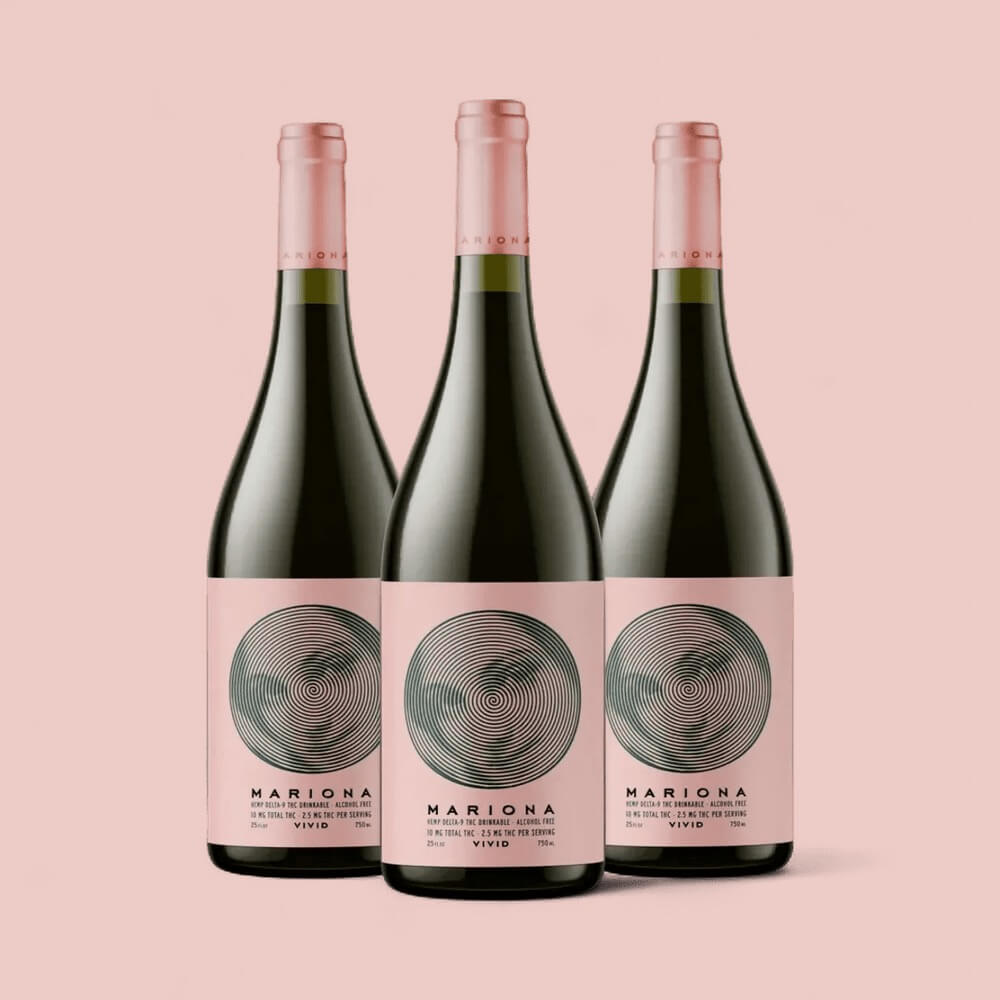 Mariona Vivid | THC-Infused Non-Alcoholic Pink Wine