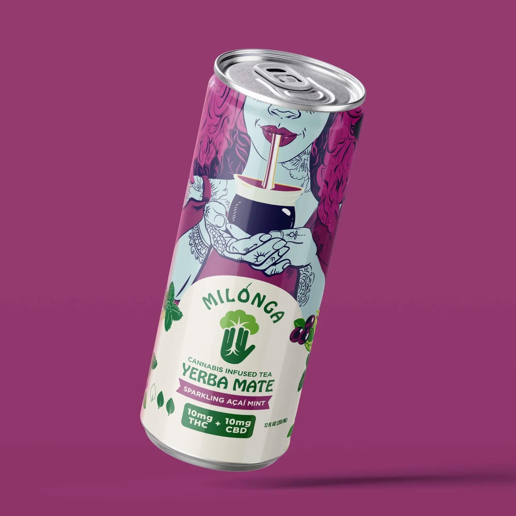 Milonga - Açaí Mint 10mg - Yerba Mate