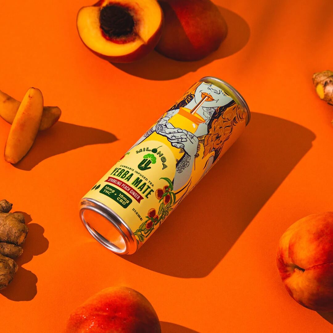Milonga - Peach Ginger 10mg CBD + 10mg THC | Brewed Yerba Mate